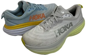 Hoka Bondi 8 Womens 10 B White Yellow Blue Orange Road Running Shoes Lot of 2 - Picture 1 of 19