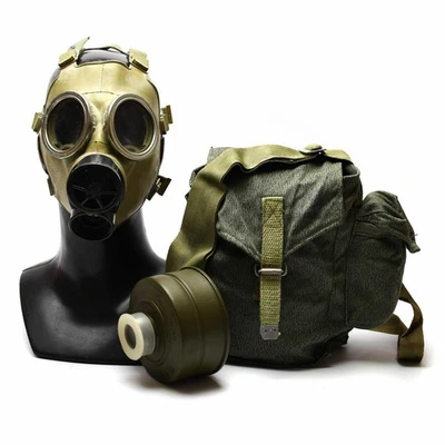Cold war era Polish Gas Mask MC-1 Genuine respiratory MS-3 filter Olive OD NEW - Image 1 of 4