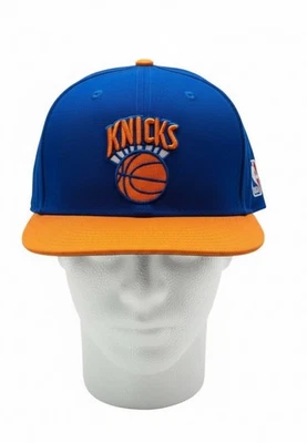 New York KNICKS SnapBack Mitchell & Ness Sombrero Billete Plano Hombre’s Azul Naranja Foto 1 de 4