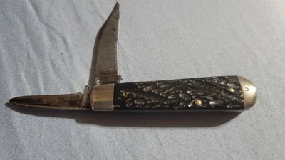 Estuche xx Vintage Buen Snap. Cuchillas de media culata. Cuchillas de color negro sin juego Foto 1 de 4