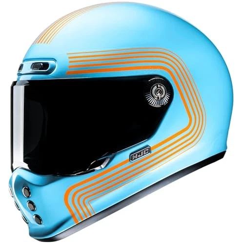 HJC HELMETS Motorcycle Full Face Helmet Classic Ventilated with Internal - Image 1 of 1