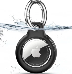 Waterproof Airtag Holder with Apple Airtags Keychain, Hard PC Air Tag Case - Picture 1 of 8