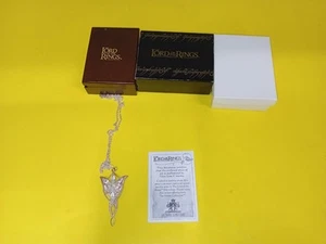 LORD OF THE RINGS Arwen Evenstar Replica Necklace W Certificate Sterling Silver - Picture 1 of 13