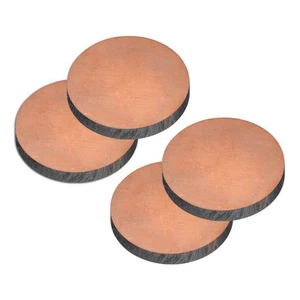 Pure Copper Sheet, 4pcs 5/8" x 0.14" 7 Gauge T2 Copper Metal Round Plate - Picture 1 of 5