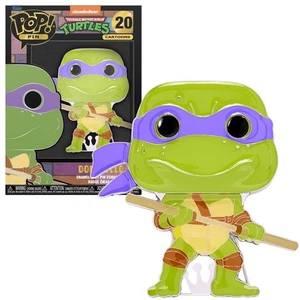 Funko POP! Donatello Teenage Mutant Ninja Turtles Large Enamel Pin #20 New - Picture 1 of 4