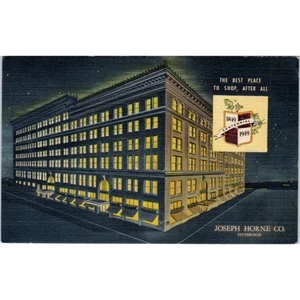 Vintage Postkarte Joseph Horne Co. Bei Nacht Pittsburgh PA TD8-P2 - Bild 1 von 2
