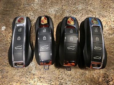 Lot of 4 PORSCHE Smart Fobs Remotes Keys OEM USED LOCKSMITH  - Image 1 of 4
