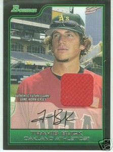 Travis Buck Houston Astros 2006 Bowman Draft Jersey Card