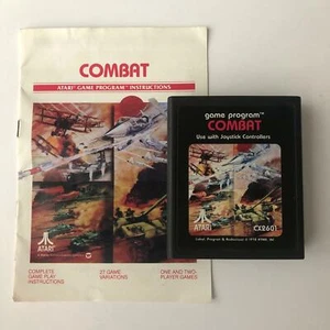 COMBAT Atari 2600 CX2601 Original Game Cartridge & Manual - Picture 1 of 1