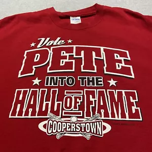 Vintage Vote Pete Rose Into The Hall Of Fame Smack T-Shirt XL Cincinnati Reds 2 Side - Bild 1 von 7