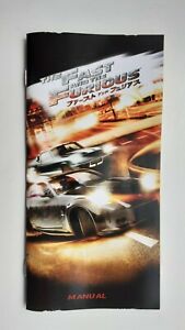 psp instruction manual booklet  Only fast and the furious