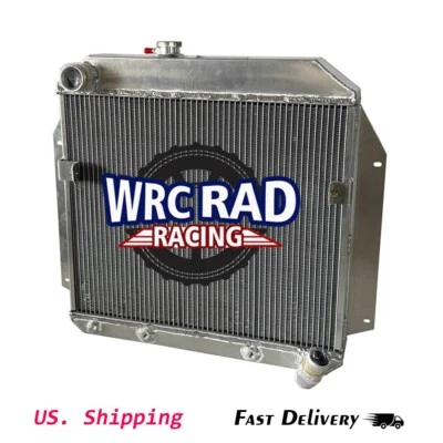 Radiador CC 5556 todo aluminio para 1955 1956 Plymouth Savoy L6 3,8 L AT/MT 2 filas Foto 1 de 4