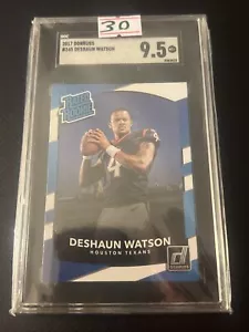 2017 Donruss Deshaun Watson Rated Rookie RC #345 SGC 9.5 Texans - Picture 1 of 2