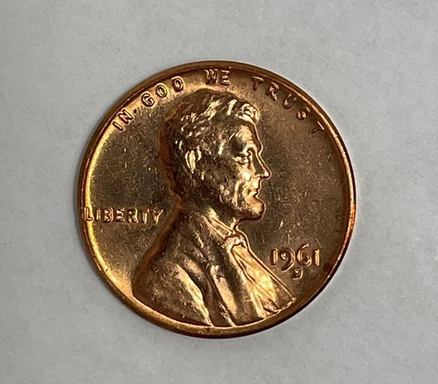 1961 D Lincoln Memorial Penny D/D RPM, DDO profile & "L" on Rim Error Cover