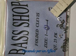 BASS SHOP FOLDED CLEVIS pcs 25/blister - Imagen 1 de 1