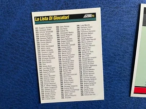 CARDS SCORE 92 LA LISTA DEI GIOCATORI NUOVA *** - Picture 1 of 2