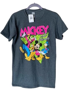 Walt Disney Mickey Mouse Goofy Donald Duck Pluto T-Shirt Small NWT - Picture 1 of 4