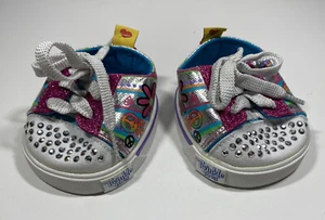 Build-A-Bear Skechers Twinkle Toes Athletic Sneakers Teddy-Size Tennis Gym Shoes - Picture 1 of 7