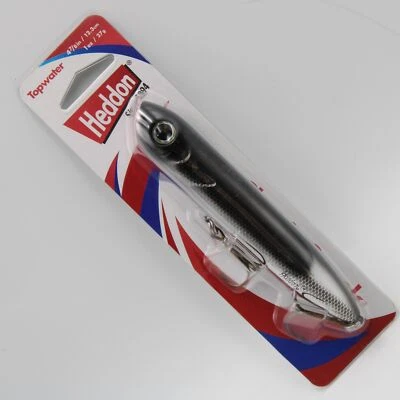 Heddon Chug'n Spook Black Shiner X955602 Topwater Fishing Lure NOS 4-7/8in - Image 1 of 4