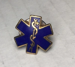 Kleine STERN DES LEBENS emaillierte Anstecknadel - 5/8" Durchmesser - NEU - Bild 1 von 3