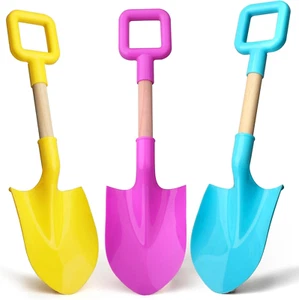 Jumbo Beach Sand Toys 16" Shovels for Kids Adults, Large Spade Scoop Gardening T - Picture 1 of 12