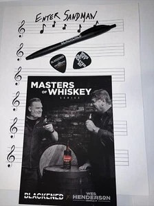 Whisky ennegrecido/pluma metálica/puntas de guitarra/tarjeta postal envío gratuito EE. UU. - Imagen 1 de 6