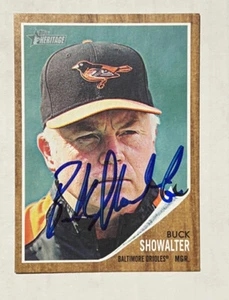 Buck Showalter  SIGNED AUTOGRAPH 2007 Topps Card Baltimore Orioles - Picture 1 of 2