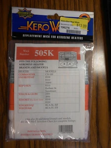 NEW Unopened Kero-World Replacement Kerosene Heater Wick #505K - Picture 1 of 3