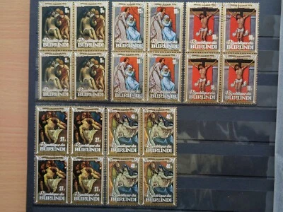 1974 BURUNDI cancelled stamps Christmas SC #444-48 - Image 1 of 3