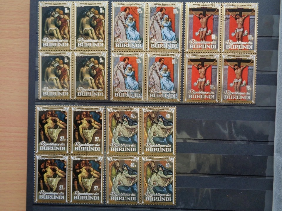 1974 BURUNDI cancelled stamps Christmas SC #444-48 - Image 1 of 3