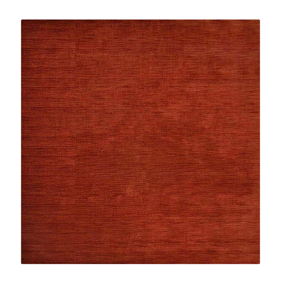 Eco-Friendly Hand Knotted Loom Wool Area Rug Solid Dark Red BBH Homes BBL00111L0 - Image 1 of 1