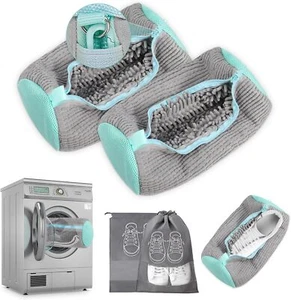 Reusable Zippered Shoes Laundry Bag Cleaner For Washing Machine Safety Tool NEW - Picture 1 of 15