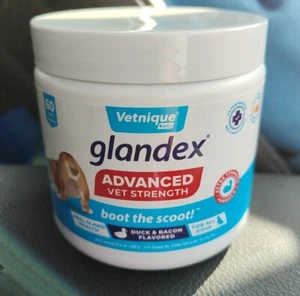 🐶Lot Of 2 Glandex Dogs Advanced Vet Strength Anal Gland 60 Soft Chews Exp 2027 - Picture 1 of 6
