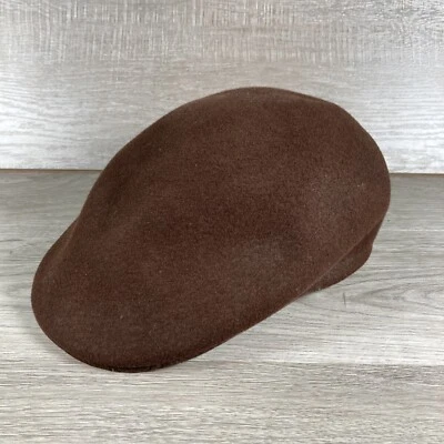 Pendleton Flat Cap Brown Wool Newsboy Cabbie Driving Hat Medium Felt - Image 1 of 4