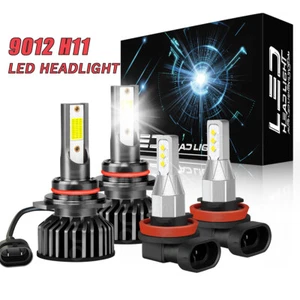 For Dodge Challenger 2015-2021 LED Headlight Bulbs Hi/Lo Beam+Fog Light Kit 4Pcs - Bild 1 von 18
