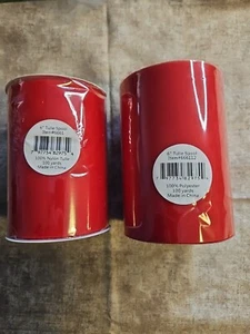6" x 100 Yrds 2 Wedding Tulle Fabric Spools Tutu Red - Picture 1 of 3