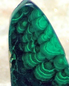 Congo Malachite polished freeform Cabochon  48.5 carats great patterns! - Picture 1 of 11