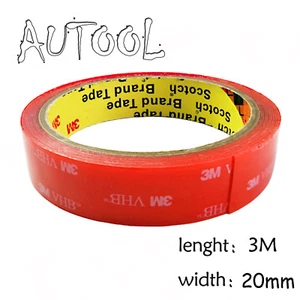 3M VHb high strength double-sided transparent acrylic adhesive tape 20mmx3meters - Picture 1 of 3