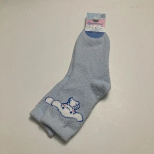 Primark Cinnamoroll Cozy Socks US 6-10 Bunny Sanrio Blue Fuzzy Warm New - Picture 1 of 7