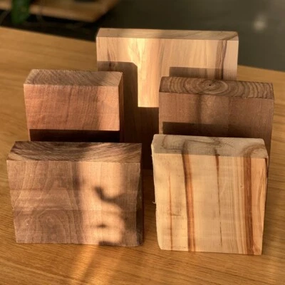 Bastelholz EICHE NUSS KIRSCHE AHORN WENGE KERNBUCHE BIRNE Kantel Drechselholz - Bild 1 von 4