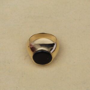 Black Onyx Ring Excellent Cut Round Handmade Adults Ring For Birthday Gift