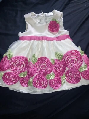 Vestido Princesa Americana Bebé Niña 9 Meses Floral Foto 1 de 2