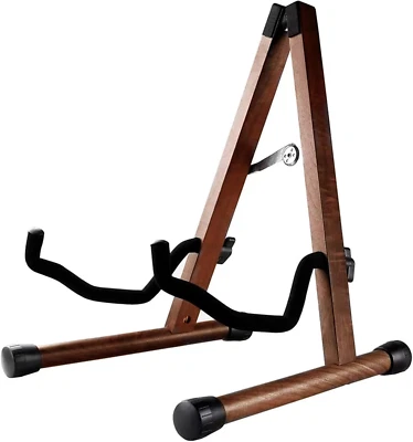 AROMA MUSIC CANTUS Guitar Stand Wood for Guitar Bass Ukulele A-Frame Acoustic Guitar Stand F