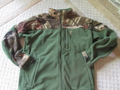 Chaqueta polar de caza Browning para hombre mediana verde marrón camuflaje cuarto cremallera adulto Foto 1 de 3