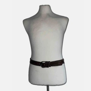 Dolce & Gabbana cintura uomo pelle marrone borchie grande Made in Italy BC3572 - Foto 1 di 7