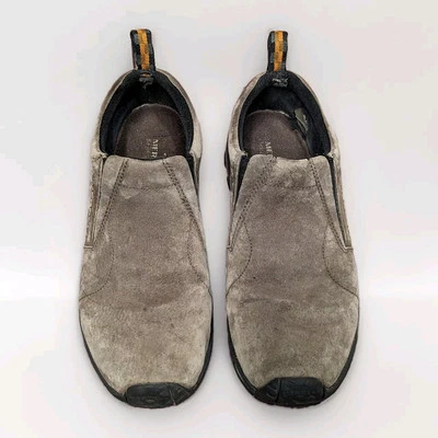 Mocasín Merrell Jungle Moc Para hombres Talla 9 Cuero Acolchado Sin Cordones Gunsmoke Senderismo Foto 1 de 4