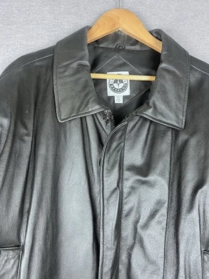 Chaqueta estilo bombardero de cuero American Weekend para hombre talla 2XL Foto 1 de 4