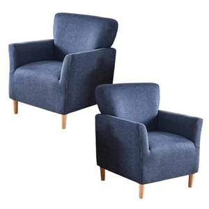 Chair Cover Banquet Armchair Slipcovers 2-Piece Chair Covers with Arms - Picture 1 of 7