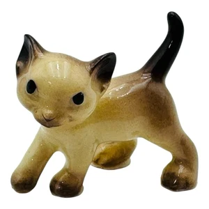 Vintage Hagen Renaker Miniature Siamese Cat Kitten Figurine RETIRED - Picture 1 of 11