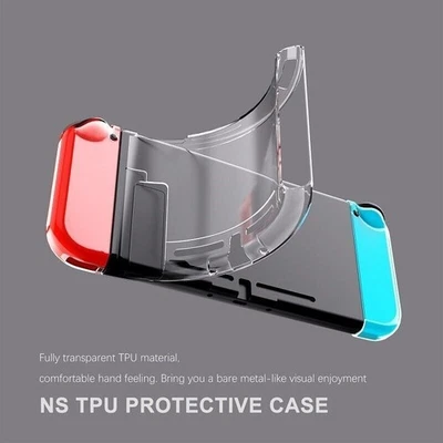 Nintendo Switch TPU Transparent Clear Protective Case Shell Soft Cover - Image 1 of 4